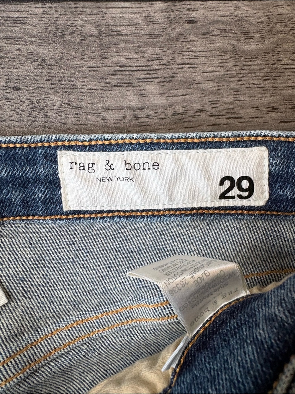 rag & bone Mid-Blue High-Rise Skinny Jeans - Picture 2 of 4